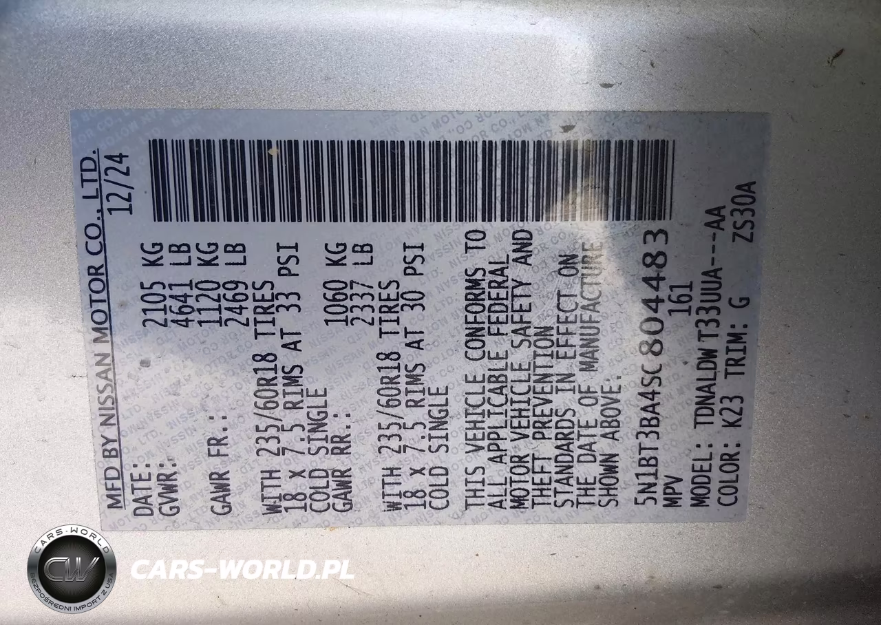 2025 Nissan Rogue Sv Fwd VIN:5N1BT3BA4SC804483 - 9