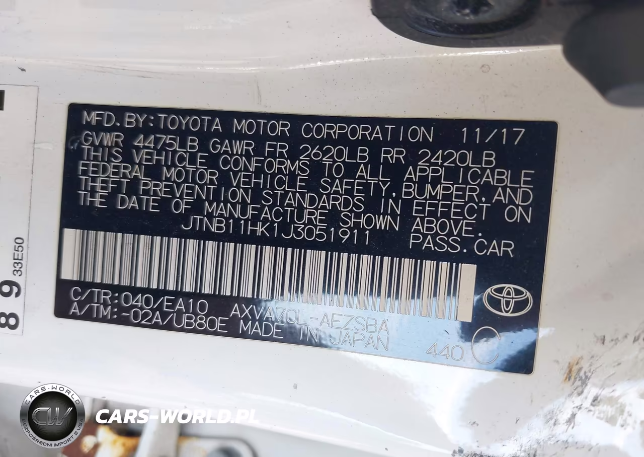 2018 Toyota Camry Se VIN:JTNB11HK1J3051911 - 9