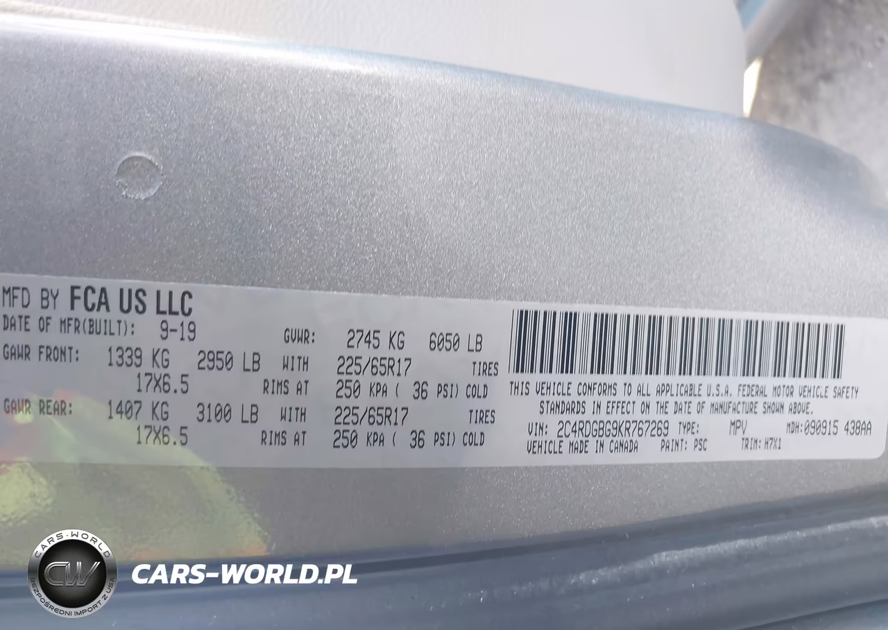 2019 Dodge Grand Caravan Se VIN:2C4RDGBG9KR767269 - 9