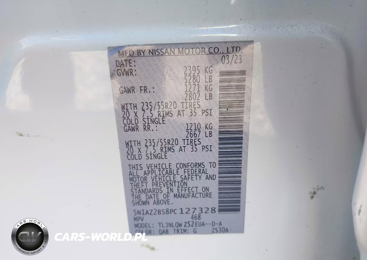 2023 Nissan Murano Sv Intelligent Awd VIN:5N1AZ2BS8PC127328 - 9