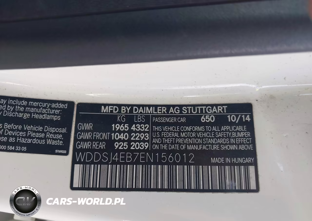 2014 Mercedes-Benz Cla 250 VIN:WDDSJ4EB7EN156012 - 9