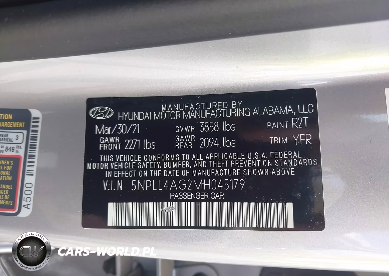 2021 Hyundai Elantra Se VIN:5NPLL4AG2MH045179 - 9