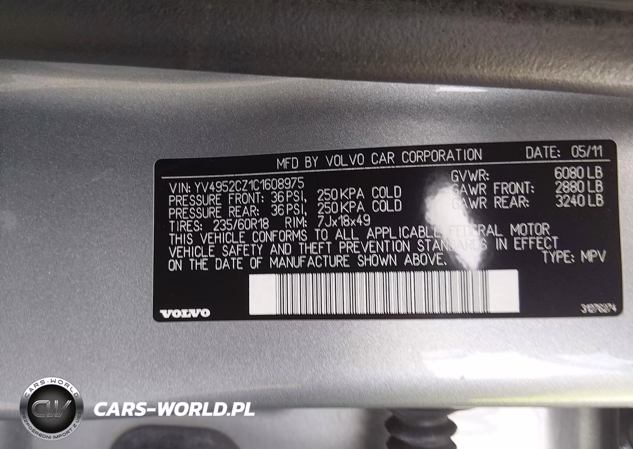2012 Volvo Xc90 3.2-3.2 Platinum-3.2 Premier Plus VIN:YV4952CZ1C1608975 - 9