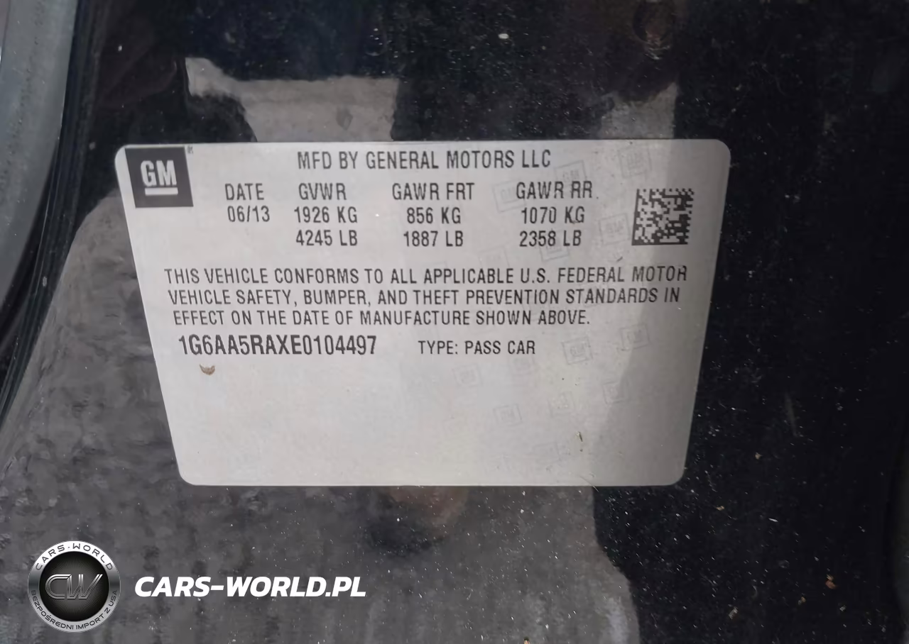 2014 Cadillac Ats Standard VIN:1G6AA5RAXE0104497 - 9