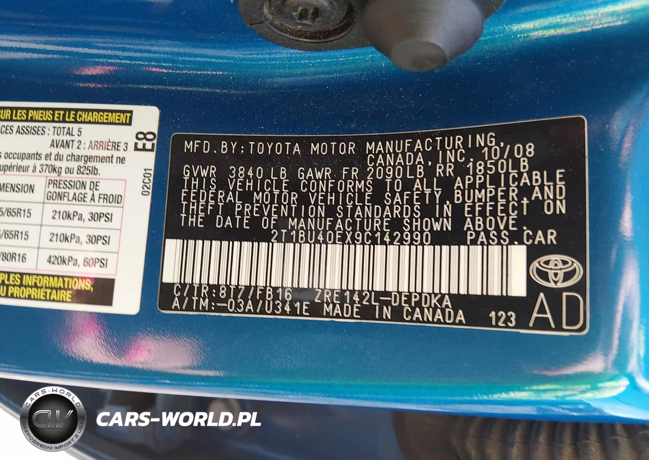 2009 Toyota Corolla Le VIN:2T1BU40EX9C142990 - 9