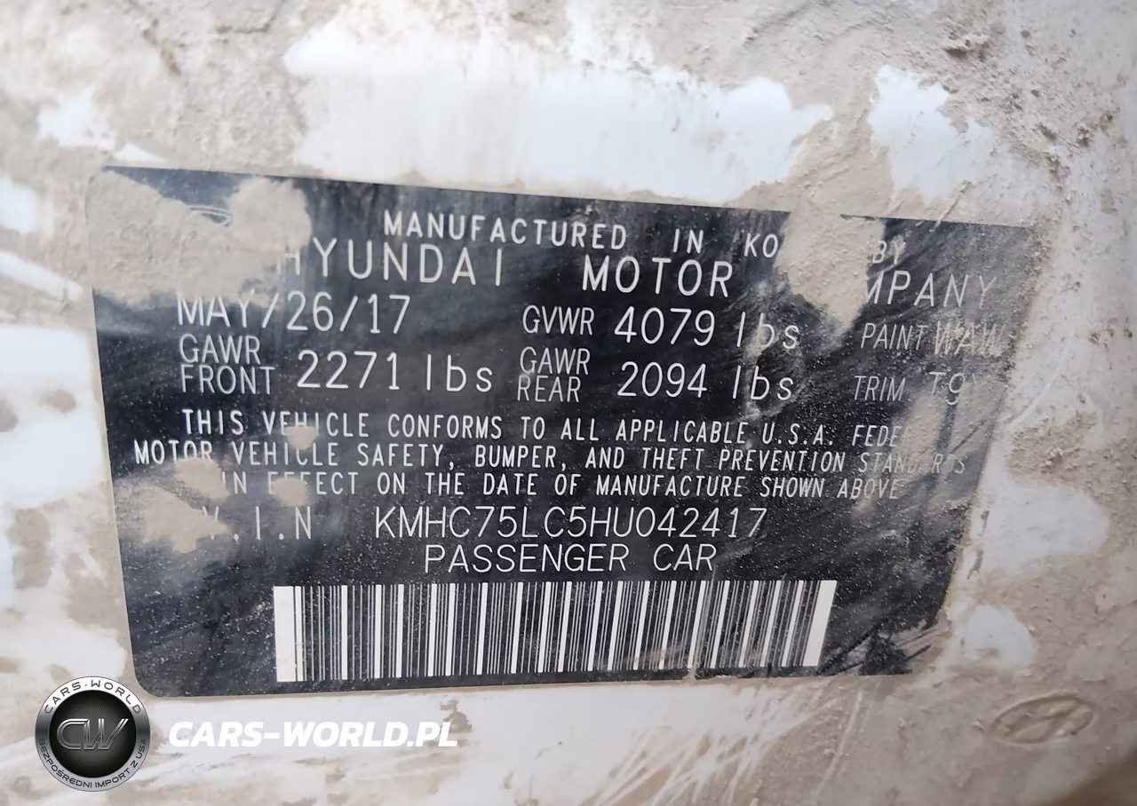 2017 Hyundai Ioniq Hybrid Sel VIN:KMHC75LC5HU042417 - 9