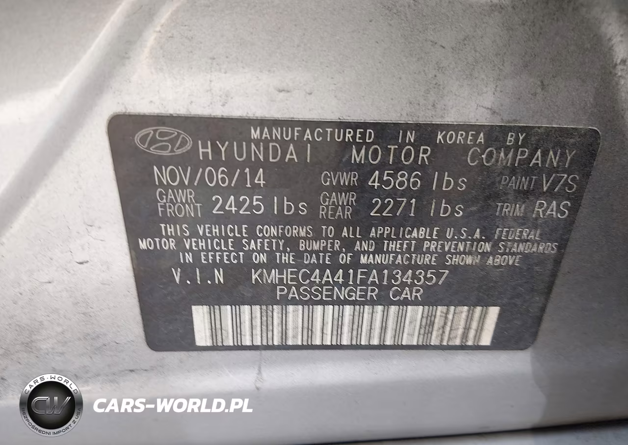 2015 Hyundai Sonata Hybrid VIN:KMHEC4A41FA134357 - 9
