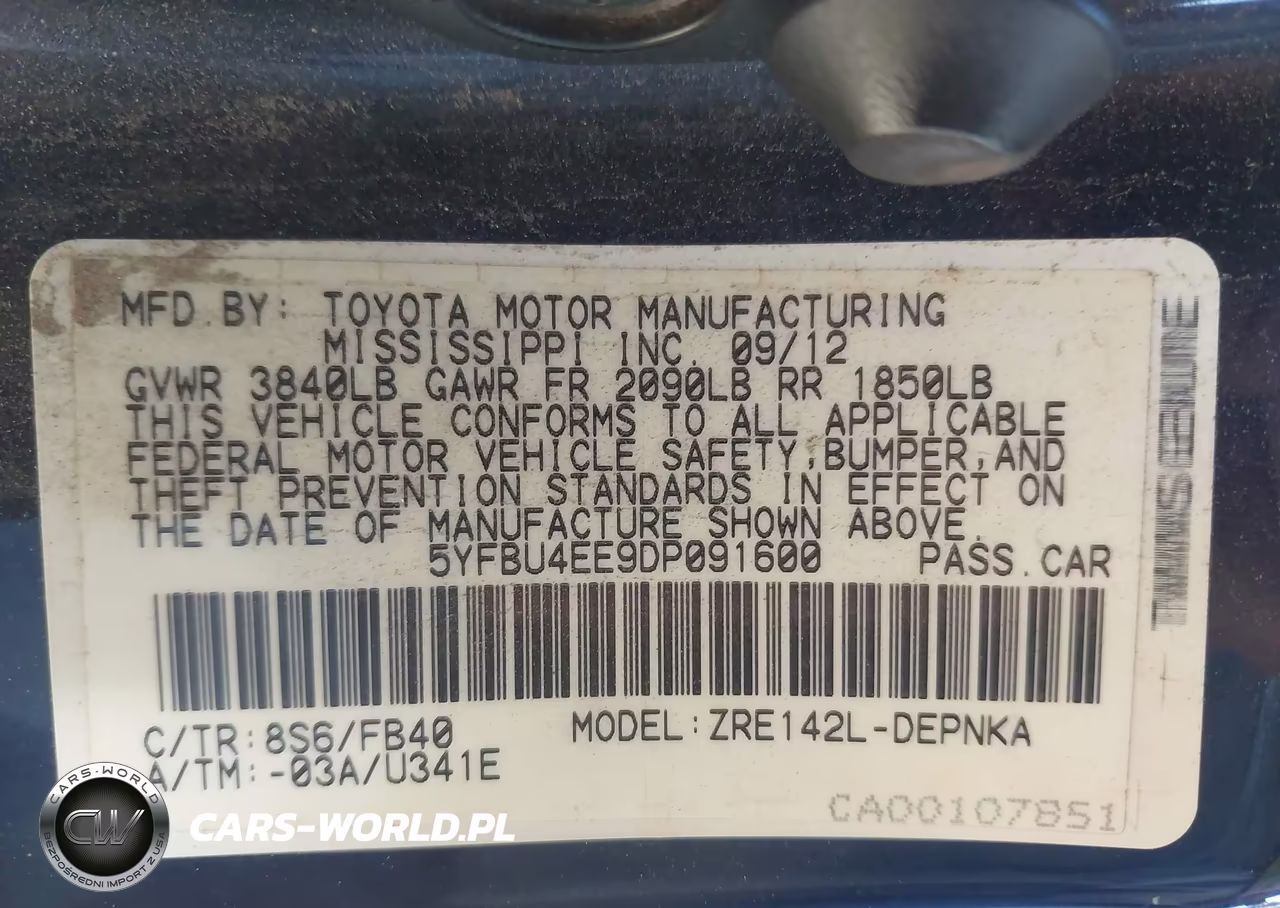 2013 Toyota Corolla Le VIN:5YFBU4EE9DP091600 - 9