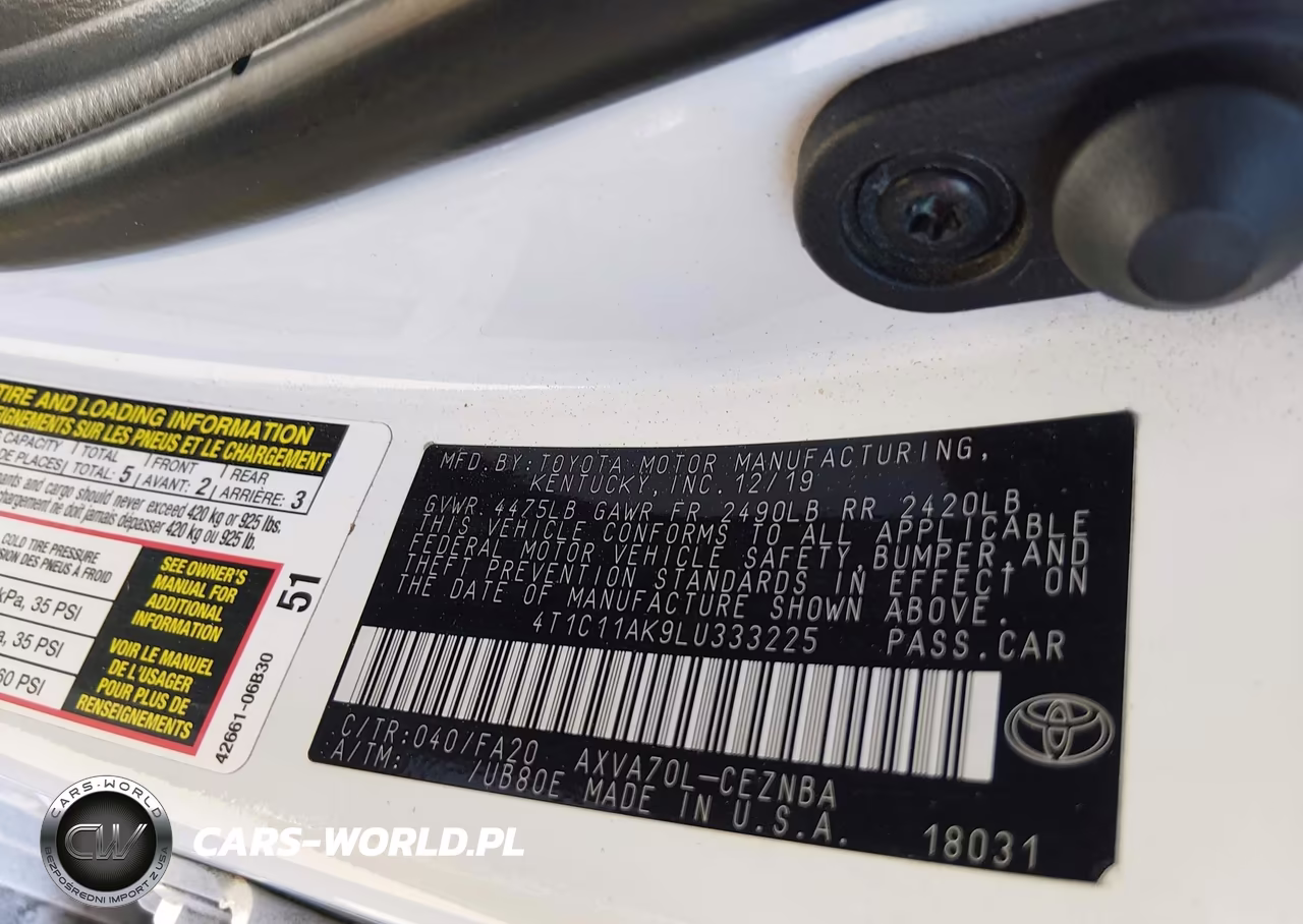 2020 Toyota Camry Le VIN:4T1C11AK9LU333225 - 9