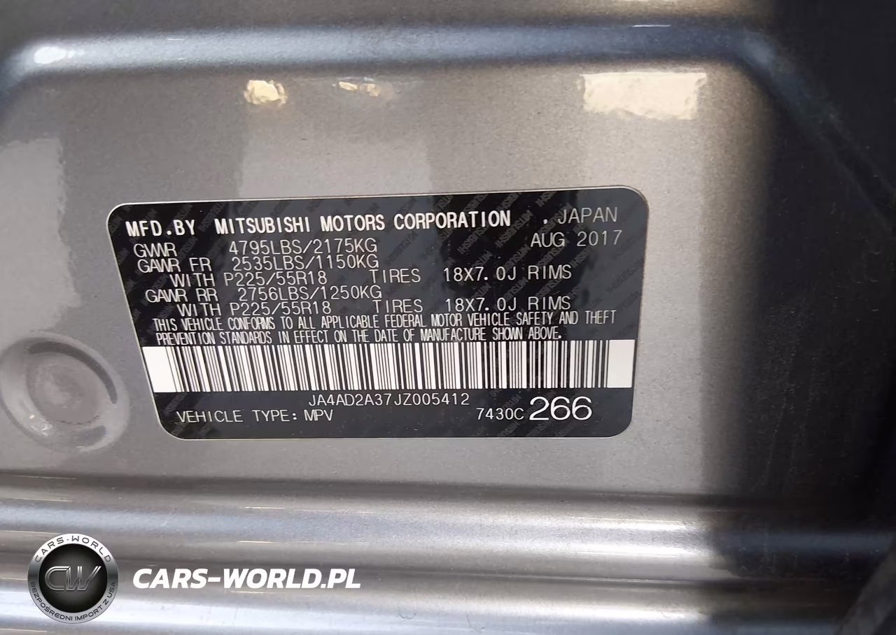 2018 Mitsubishi Outlander Es VIN:JA4AD2A37JZ005412 - 9