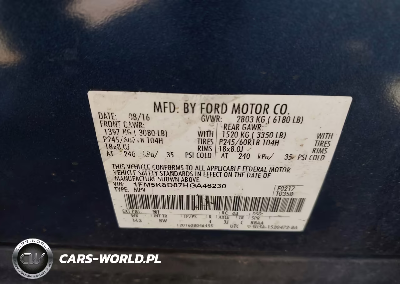 2017 Ford Explorer Xlt VIN:1FM5K8D87HGA46230 - 9