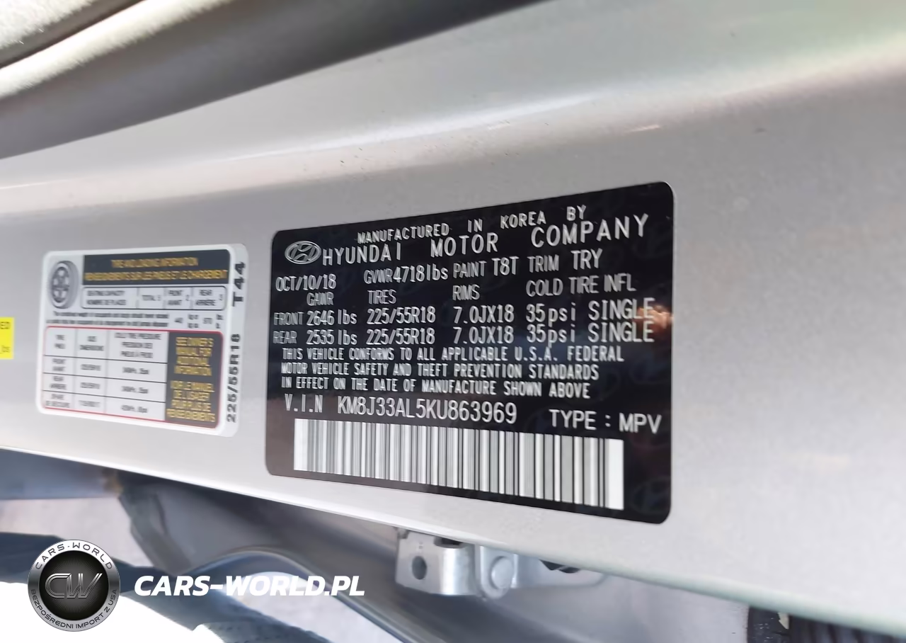 2019 Hyundai Tucson Limited VIN:KM8J33AL5KU863969 - 9