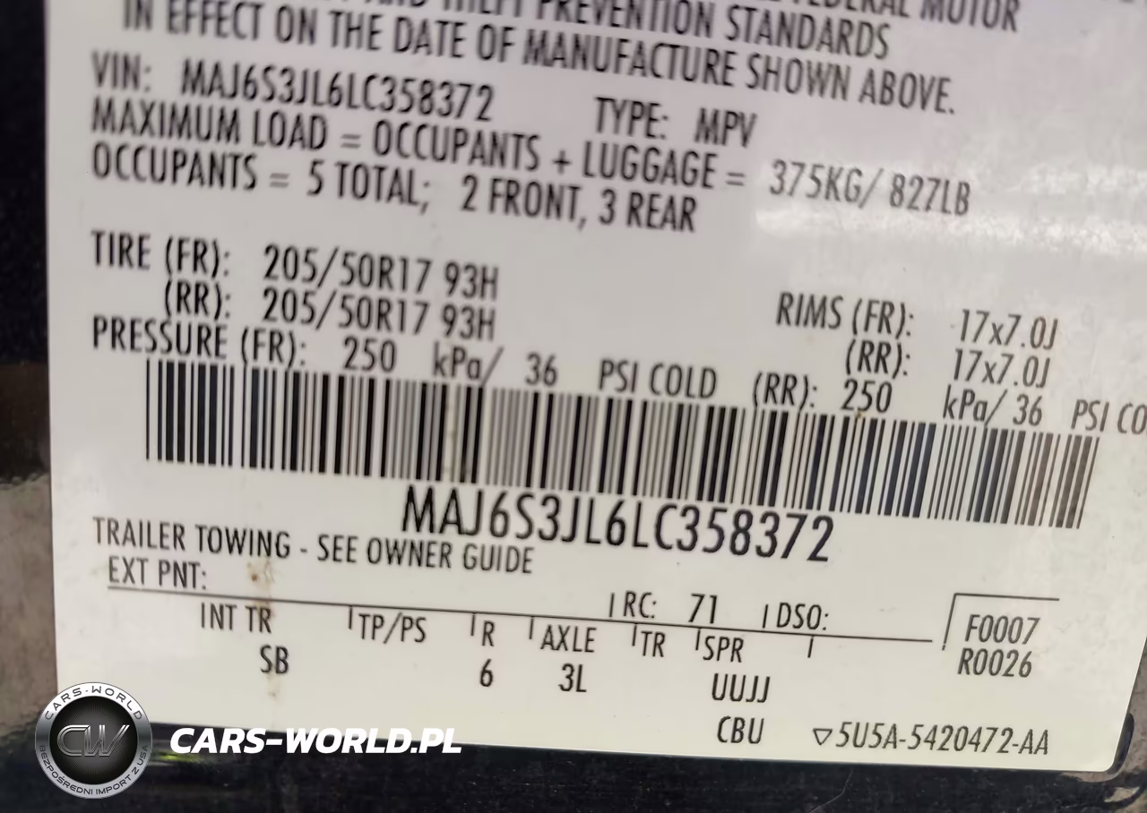 2020 Ford Ecosport Ses VIN:MAJ6S3JL6LC358372 - 9