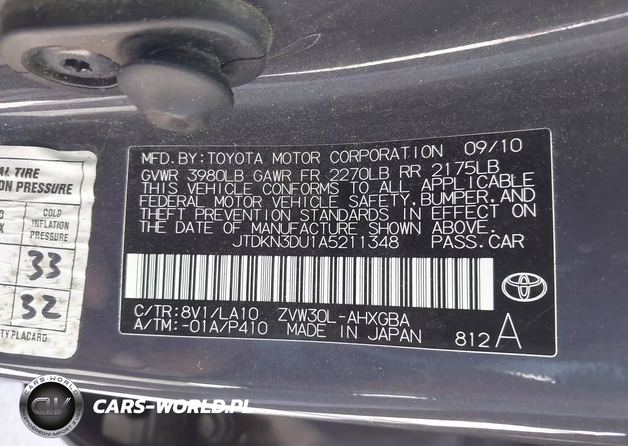 2010 Toyota Prius Iv VIN:JTDKN3DU1A5211348 - 9