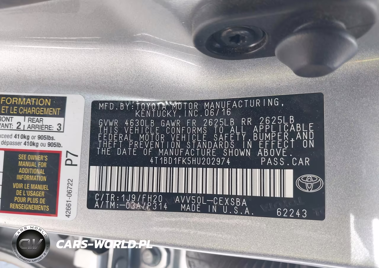 2017 Toyota Camry Hybrid Se VIN:4T1BD1FK5HU202974 - 9