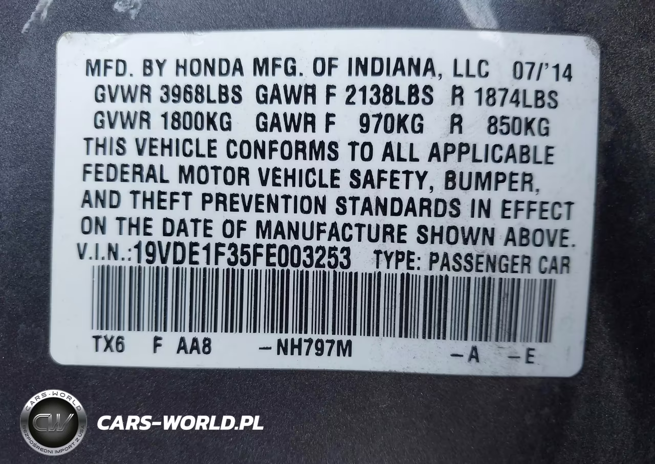 2015 Acura Ilx 2.0L VIN:19VDE1F35FE003253 - 9