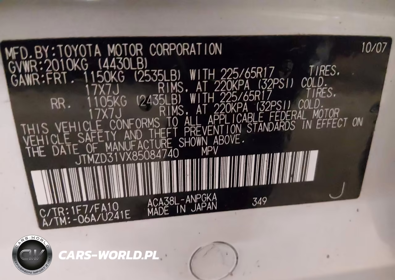 2008 Toyota Rav4 Limited VIN:JTMZD31VX85084740 - 9