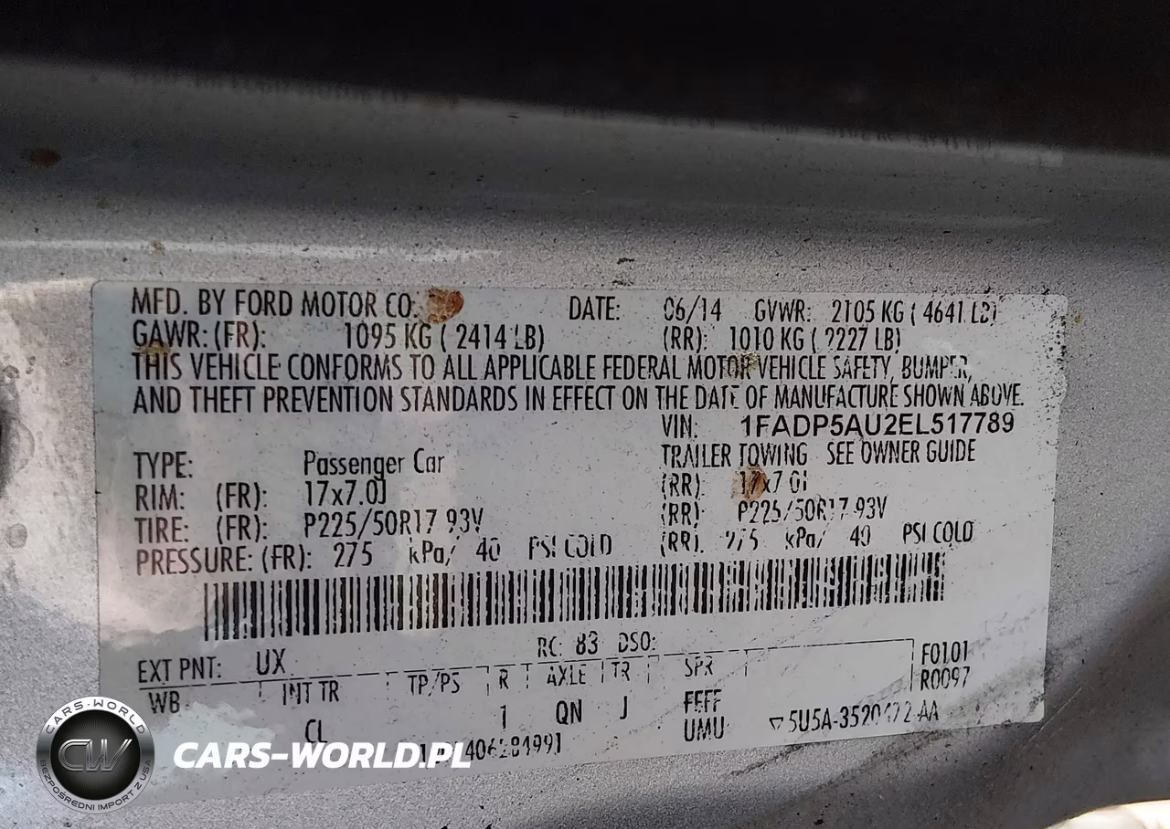 2014 Ford C-Max Hybrid Se VIN:1FADP5AU2EL517789 - 9
