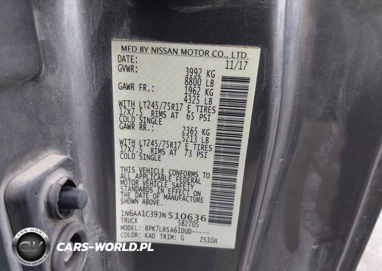 2018 Nissan Titan Xd S Gas VIN:1N6AA1C39JN510636 - 9