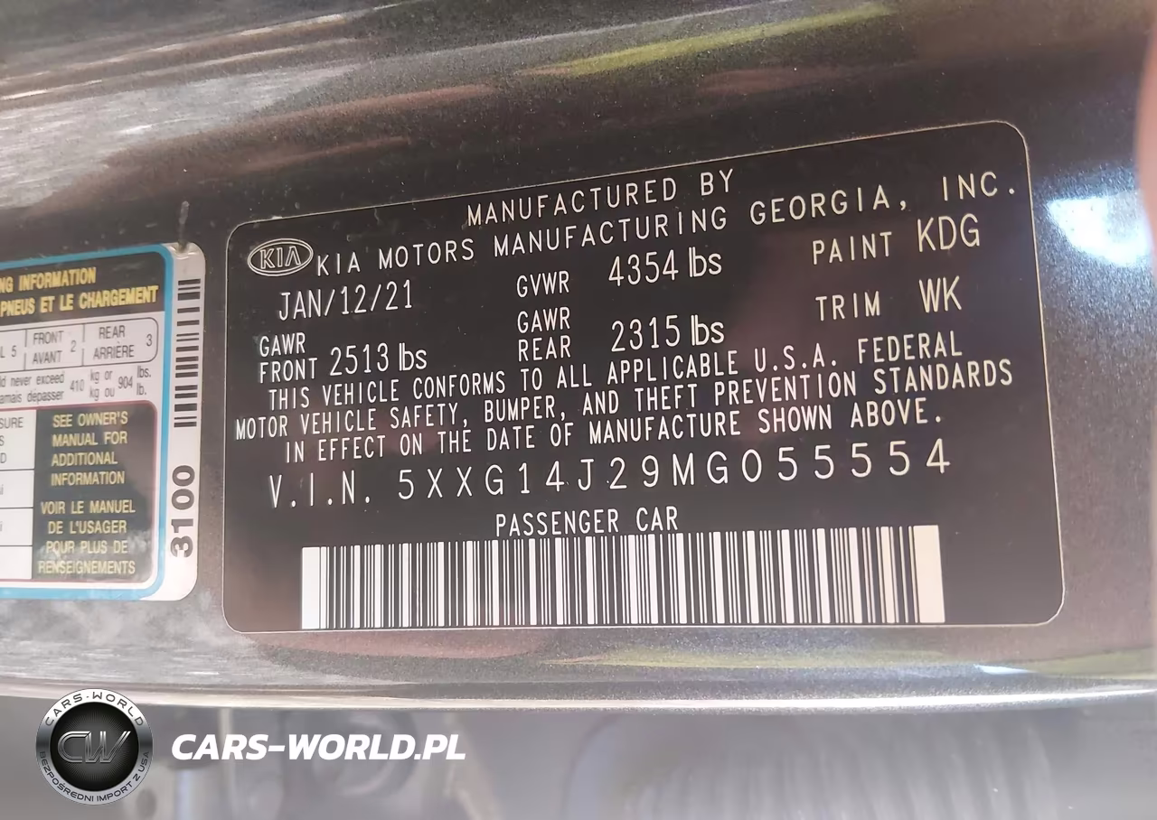 2021 Kia K5 Lxs VIN:5XXG14J29MG055554 - 9