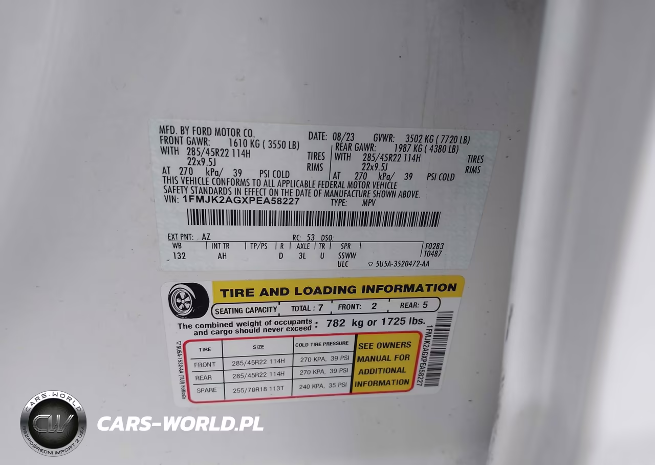 2023 Ford Expedition Limited Max VIN:1FMJK2AGXPEA58227 - 9