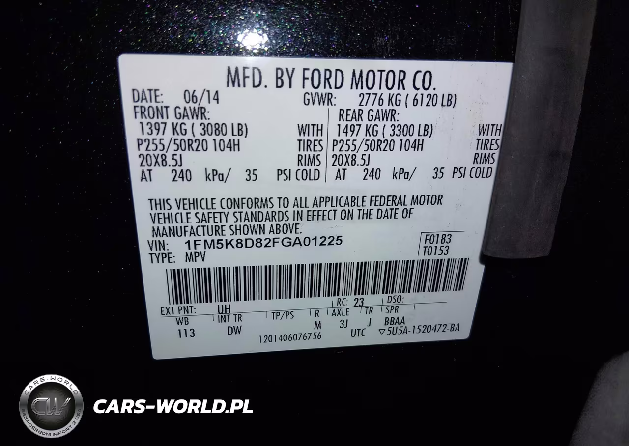 2015 Ford Explorer Xlt VIN:1FM5K8D82FGA01225 - 9