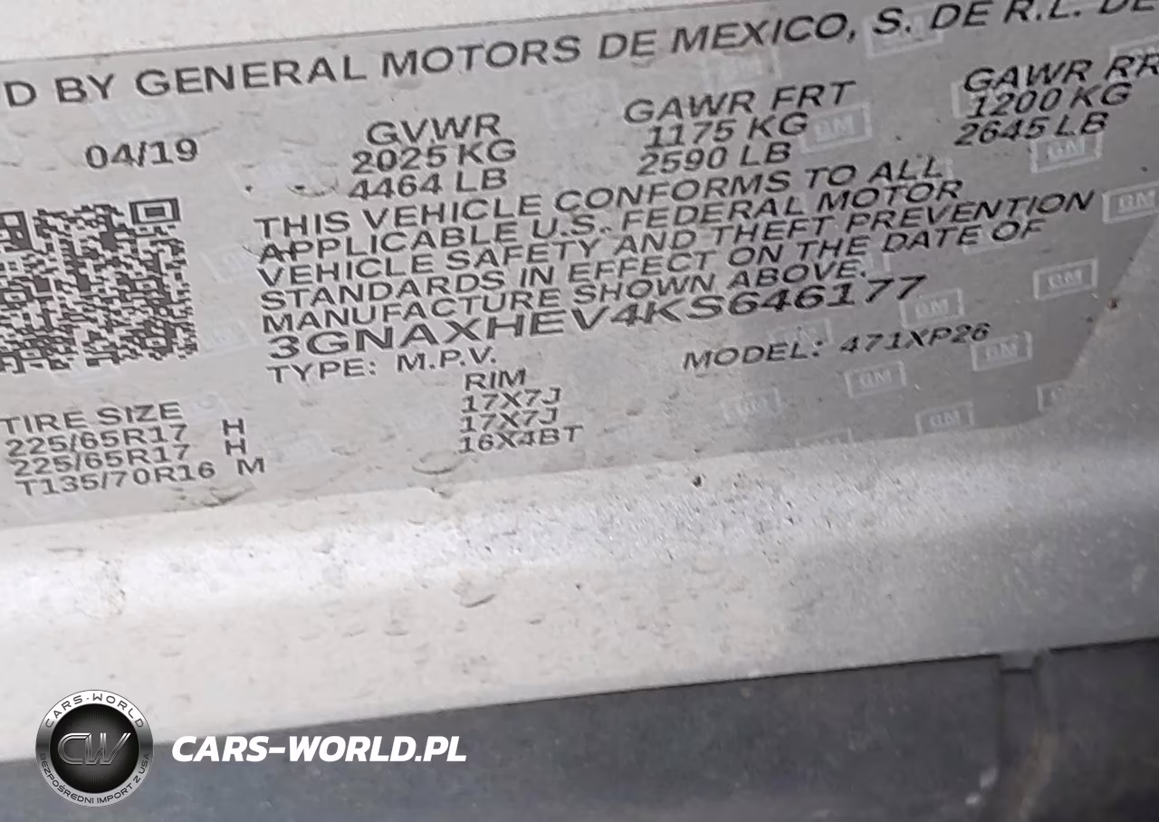2019 Chevrolet Equinox Ls VIN:3GNAXHEV4KS646177 - 9