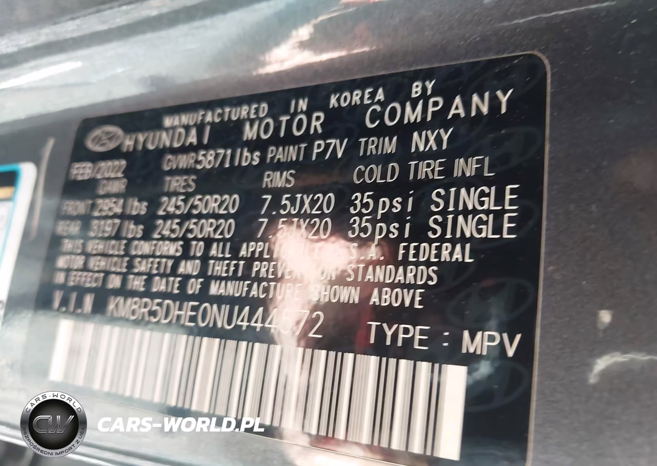 2022 Hyundai Palisade Limited VIN:KM8R5DHE0NU444572 - 9