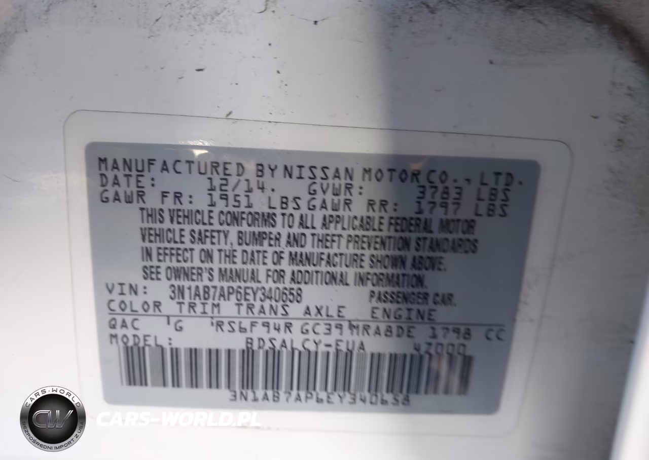 2014 Nissan Sentra S VIN:3N1AB7AP6EY340658 - 9