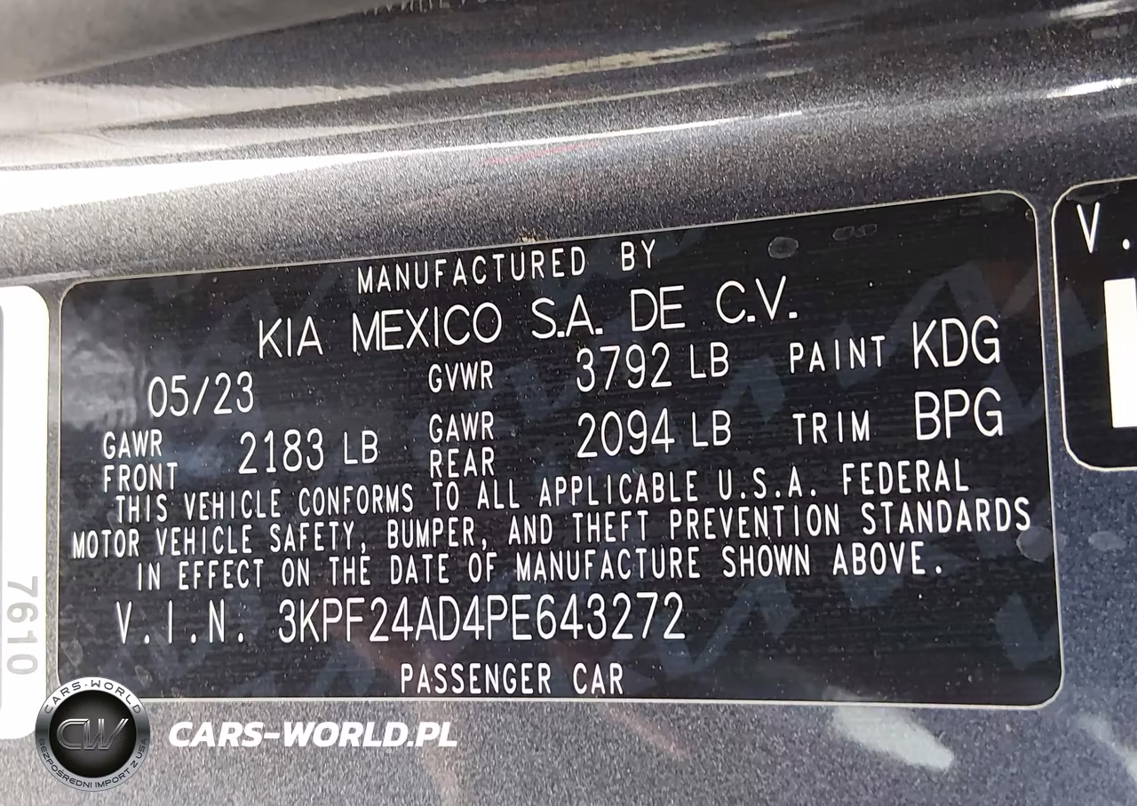 2023 Kia Forte Lxs VIN:3KPF24AD4PE643272 - 9