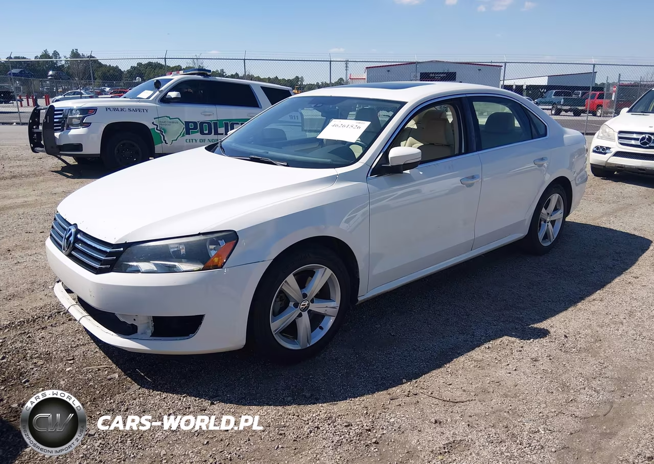 2013 Volkswagen Passat 2.5L Se VIN:1VWBH7A39DC037682 - 2