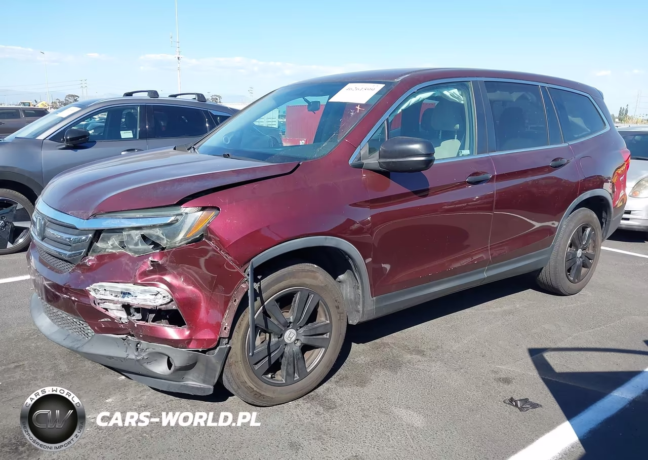 2018 Honda Pilot Lx VIN:5FNYF5H14JB011727 - 2