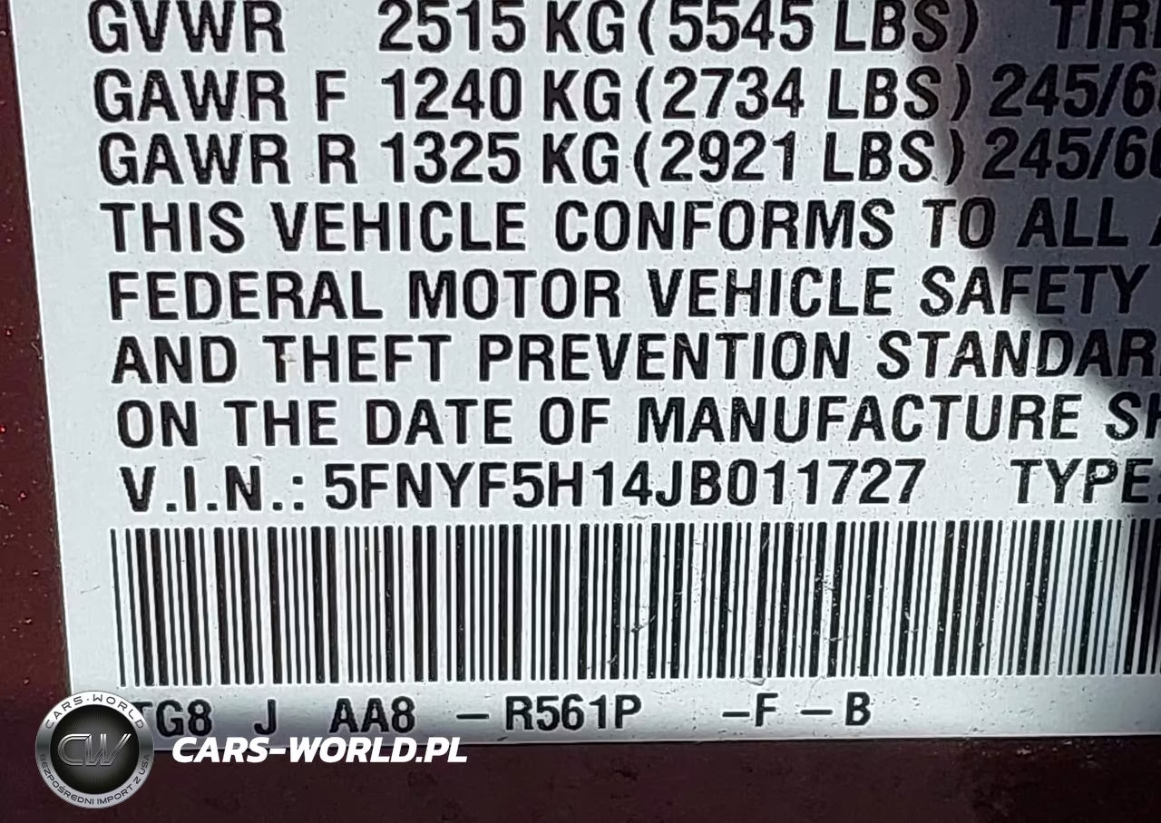 2018 Honda Pilot Lx VIN:5FNYF5H14JB011727 - 9