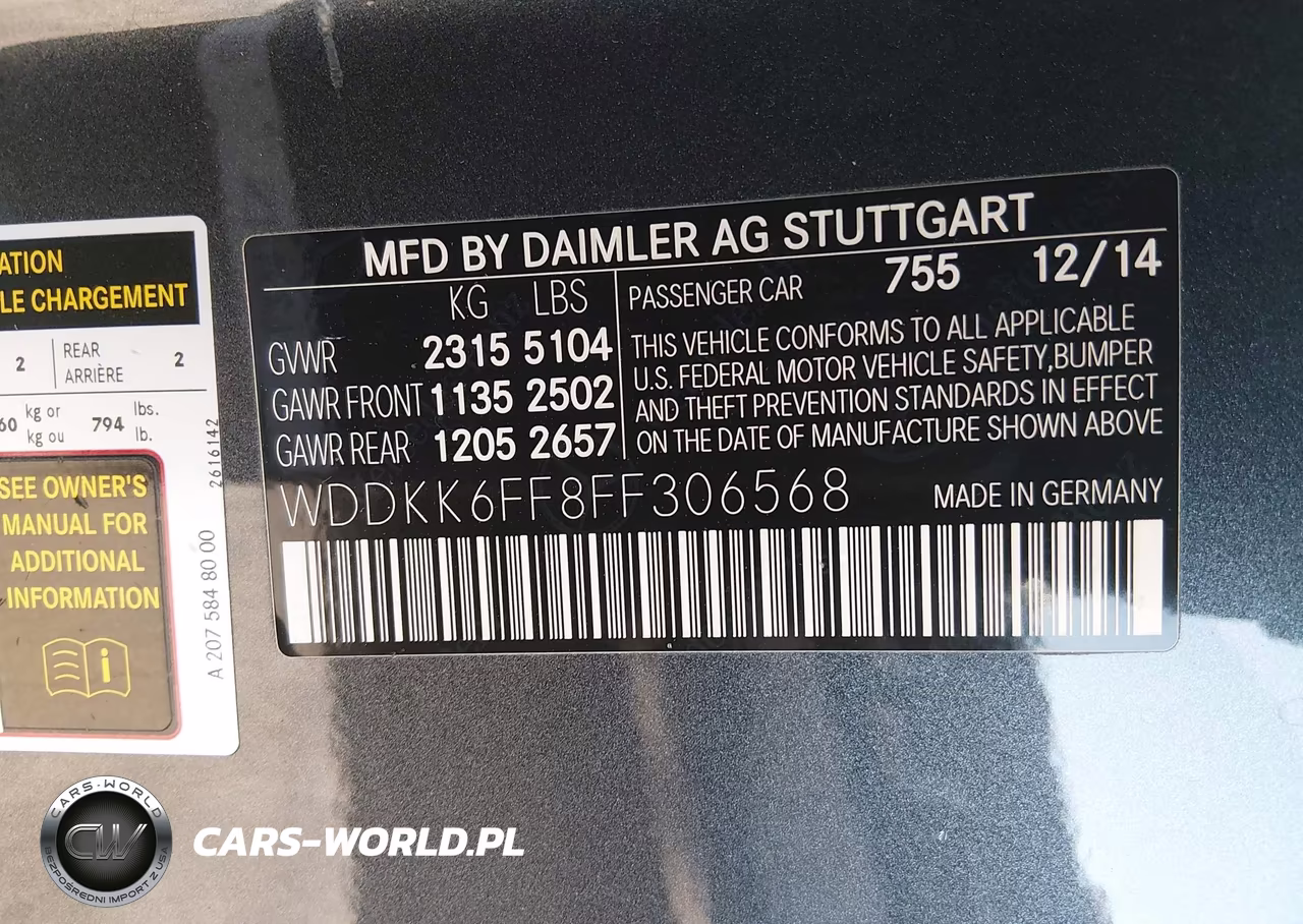 2015 Mercedes-Benz E 400 VIN:WDDKK6FF8FF306568 - 9