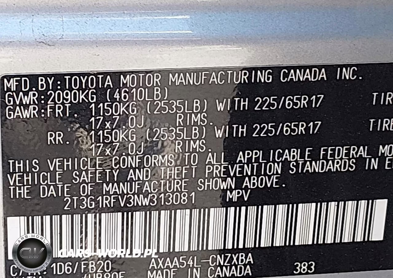 2022 Toyota Rav4 Le VIN:2T3G1RFV3NW313081 - 9