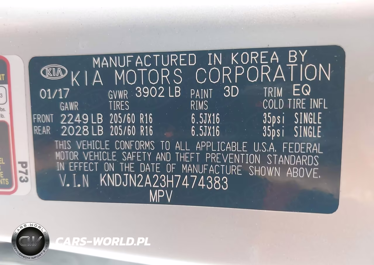 2017 Kia Soul VIN:KNDJN2A23H7474383 - 9