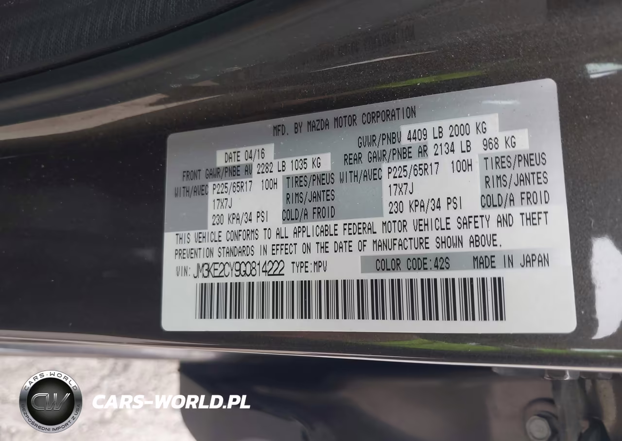 2016 Mazda Cx-5 Touring VIN:JM3KE2CY9G0814222 - 9