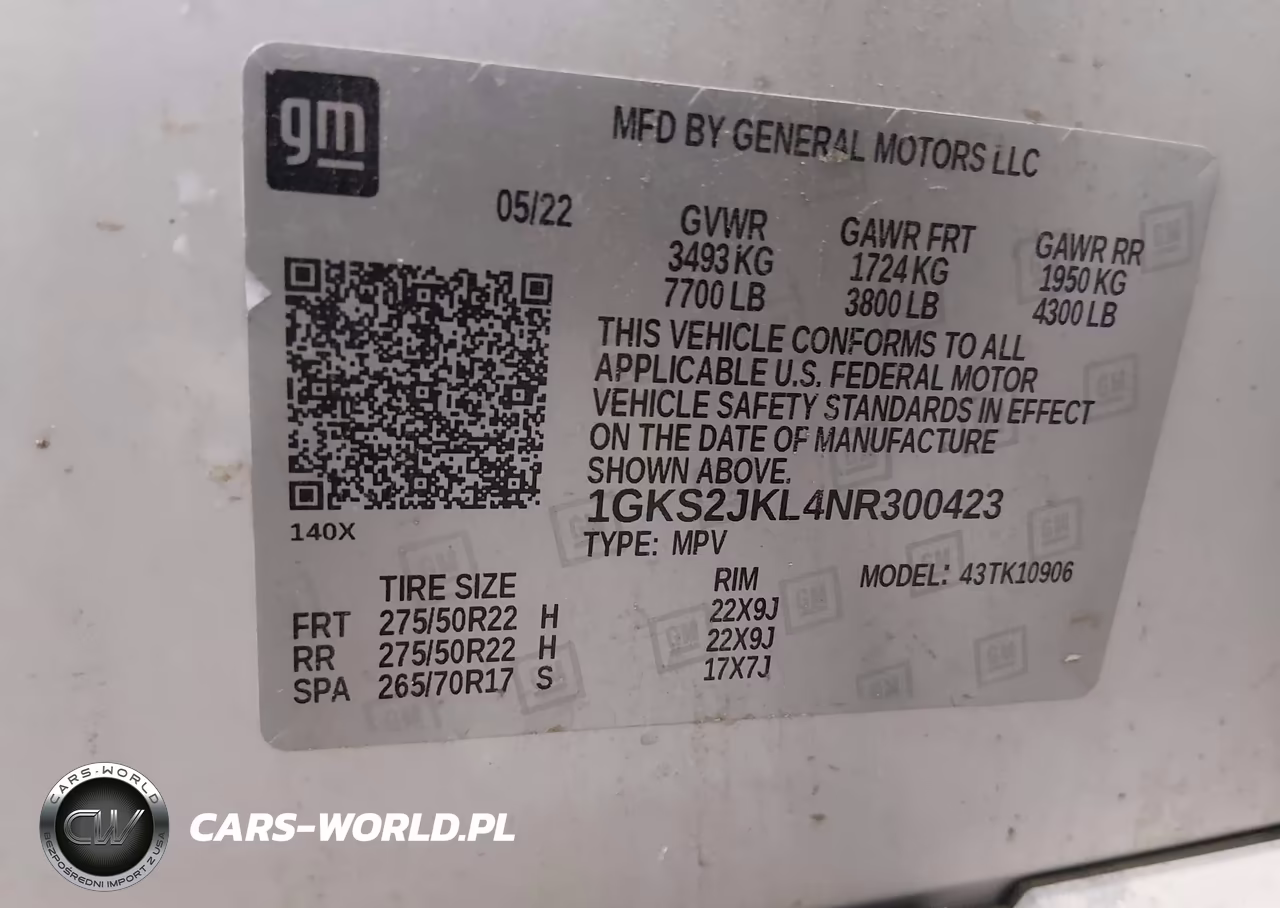 2022 GMC Yukon Xl Denali VIN:1GKS2JKL4NR300423 - 9