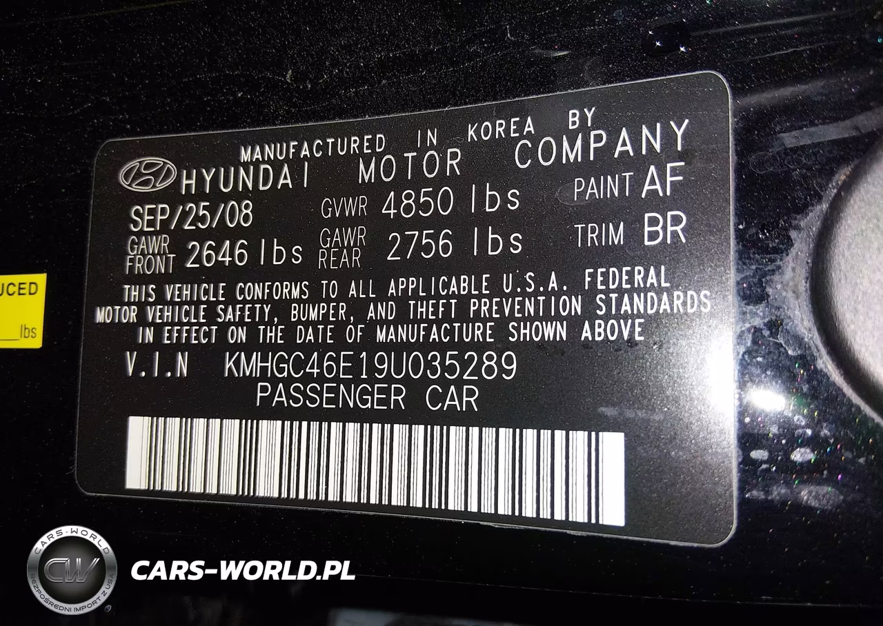 2009 Hyundai Genesis 3.8 VIN:KMHGC46E19U035289 - 9