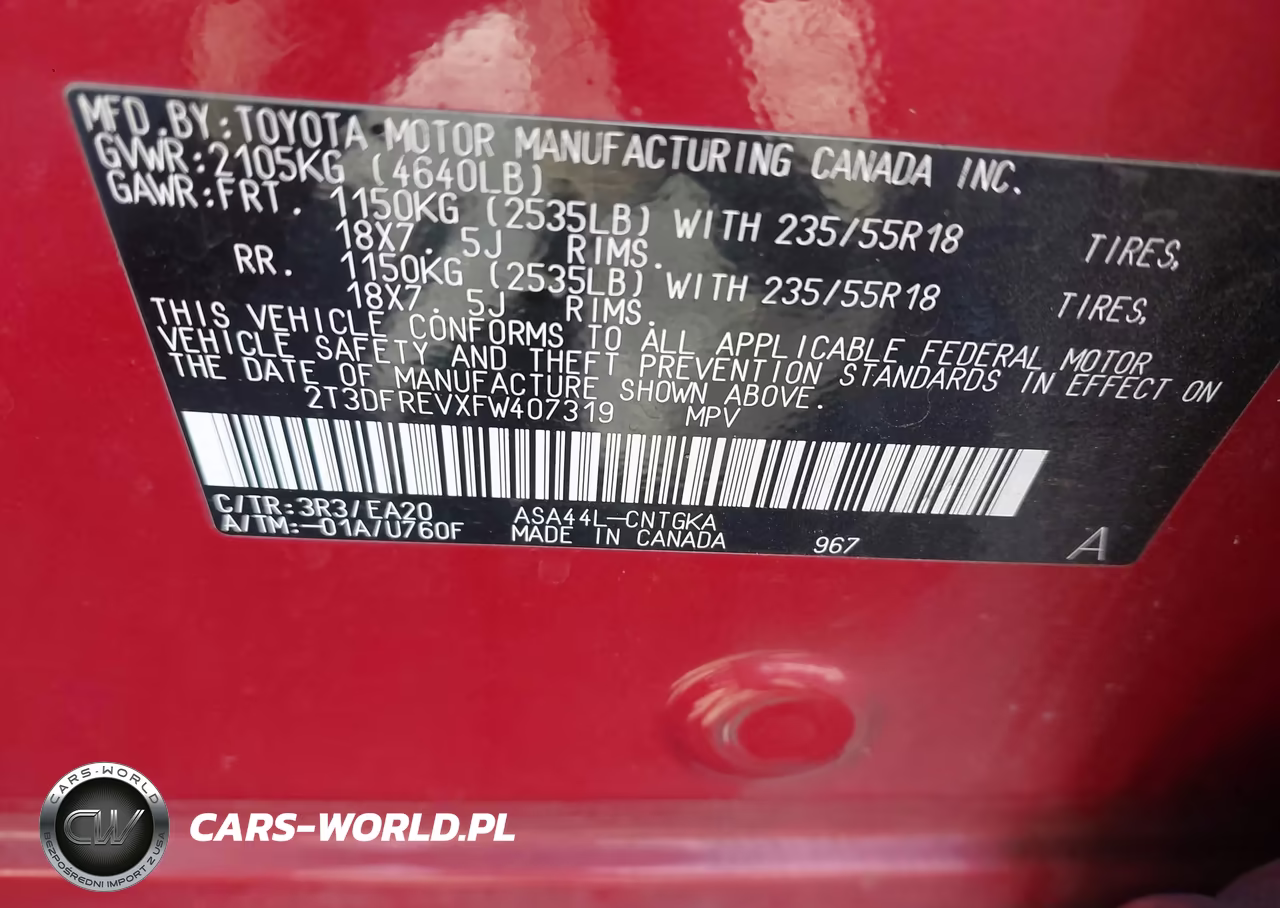 2015 Toyota Rav4 Limited VIN:2T3DFREVXFW407319 - 9