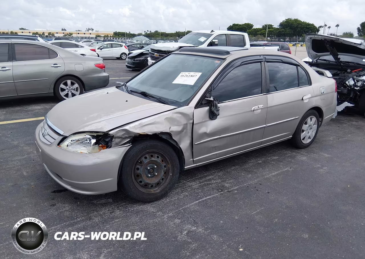 2001 Honda Civic Ex VIN:2HGES26751H524632 - 2