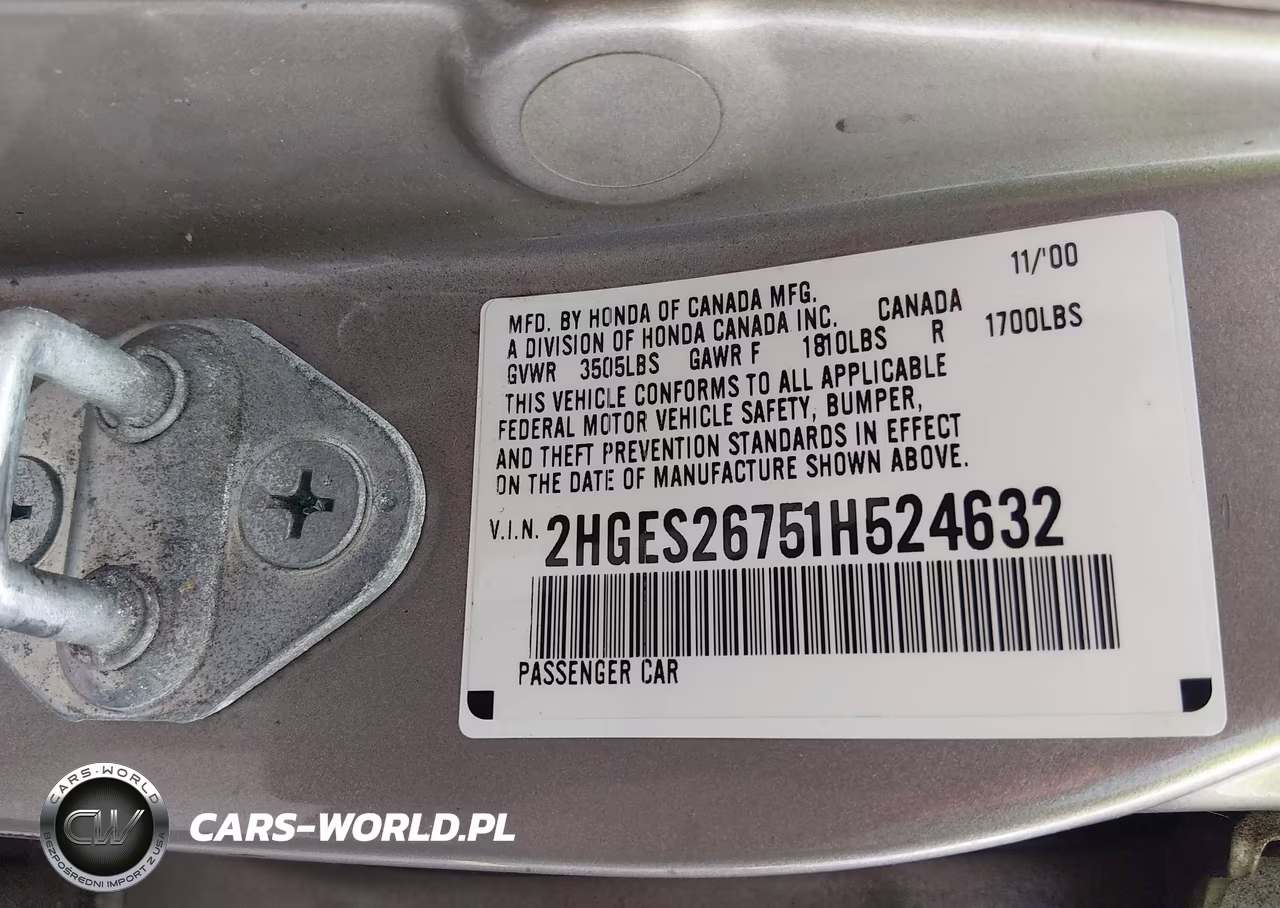 2001 Honda Civic Ex VIN:2HGES26751H524632 - 9