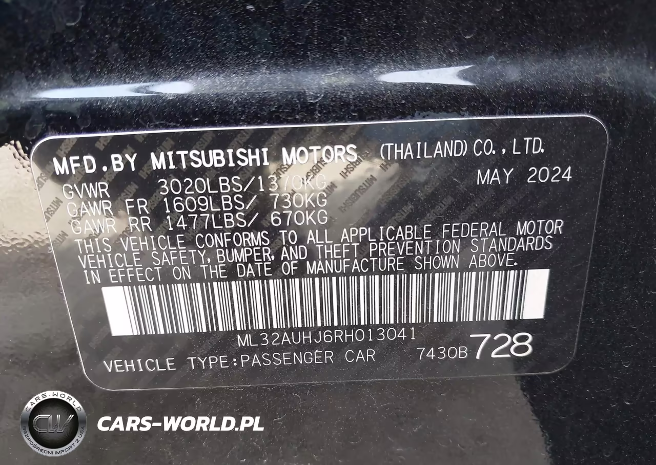 2024 Mitsubishi Mirage Es-Le VIN:ML32AUHJ6RH013041 - 9