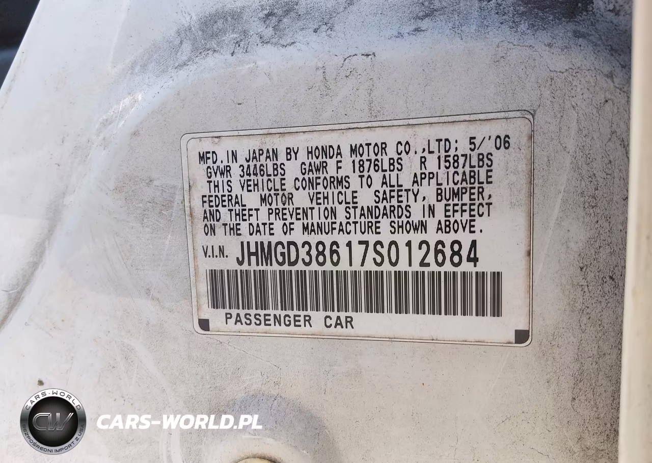 2007 Honda Fit Sport VIN:JHMGD38617S012684 - 9