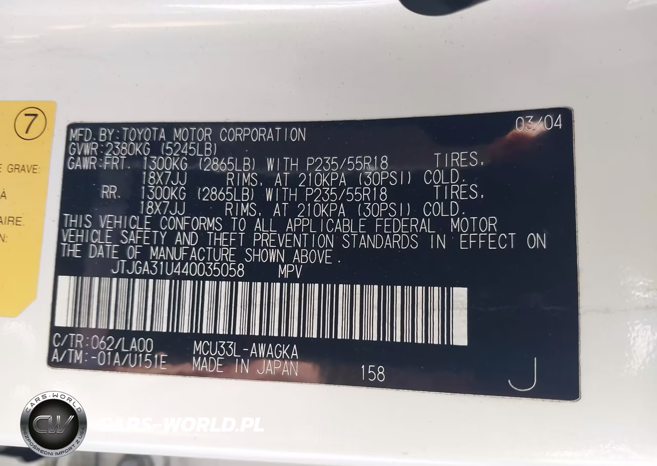 2004 Lexus Rx 330 VIN:JTJGA31U440035058 - 9