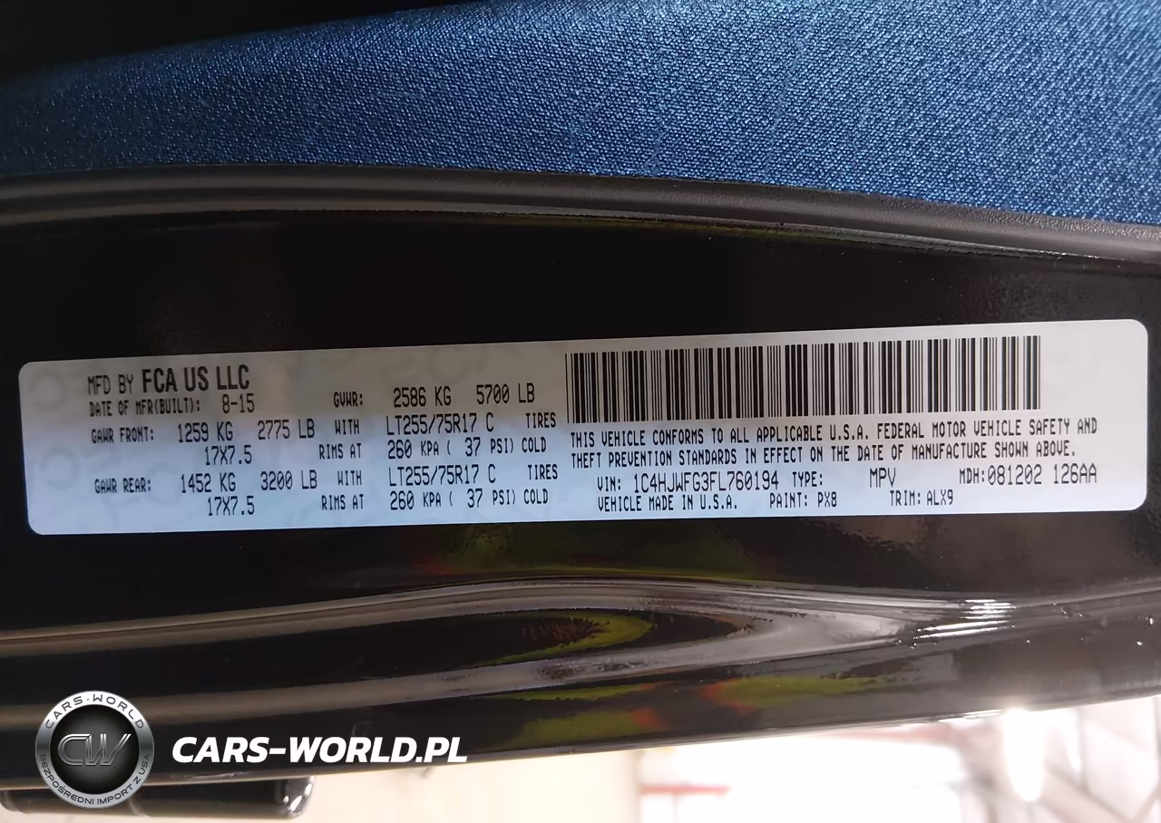 2015 Jeep Wrangler Unlimited Rubicon Hard Rock VIN:1C4HJWFG3FL760194 - 9