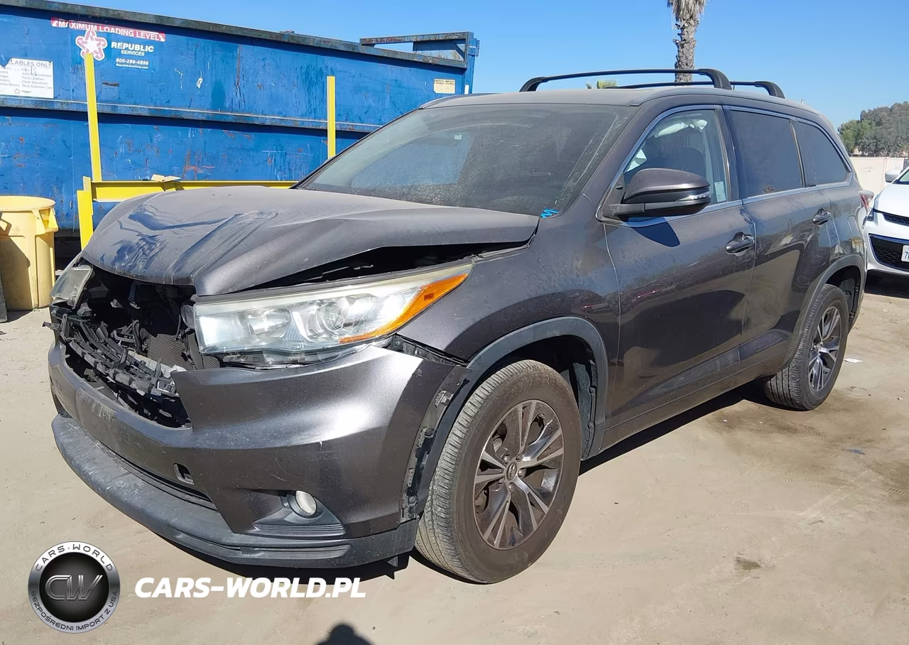 2016 Toyota Highlander Xle V6 VIN:5TDKKRFH1GS501118 - 2