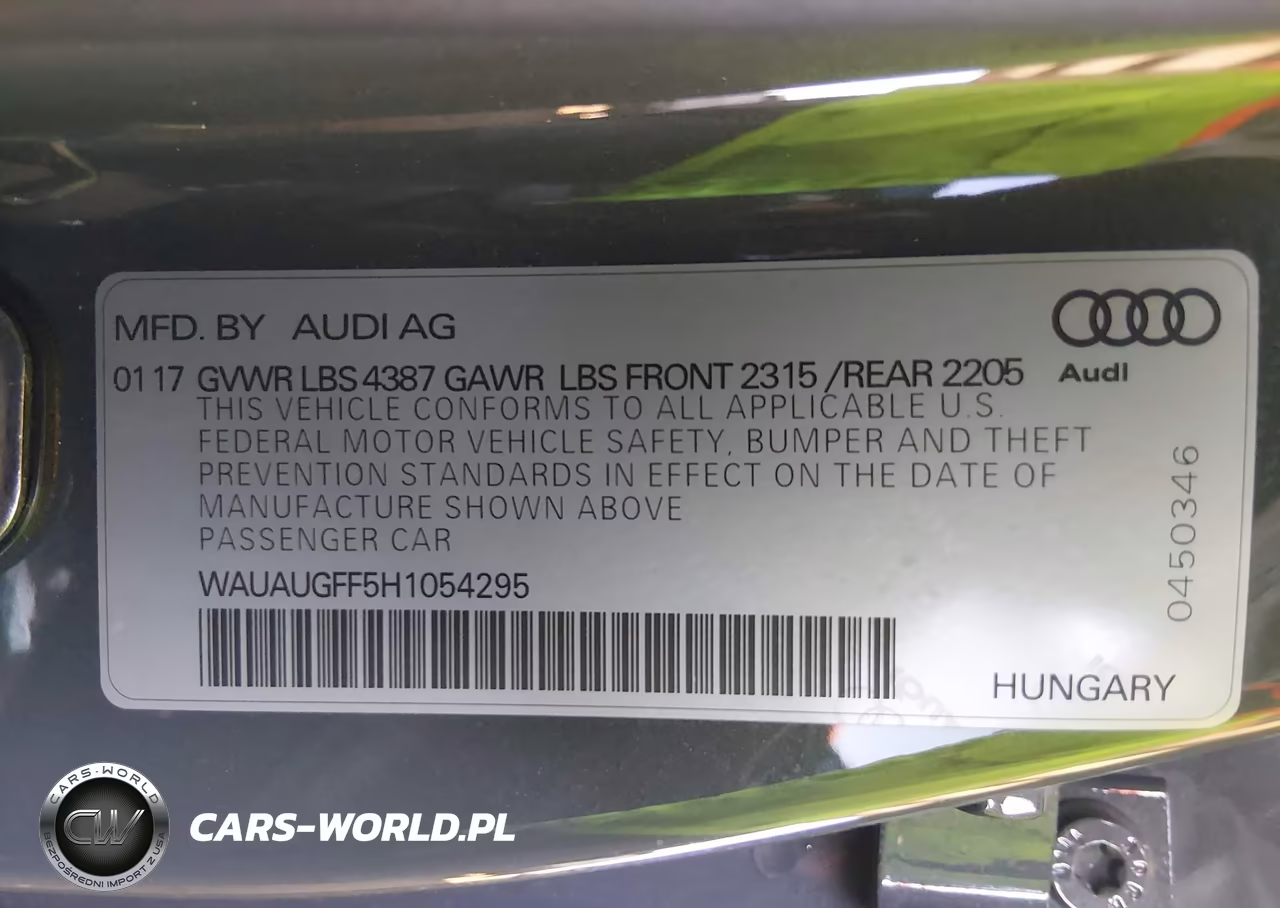 2017 Audi A3 2.0T Premium VIN:WAUAUGFF5H1054295 - 9