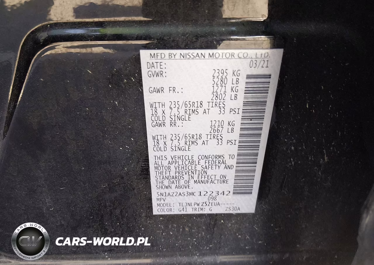 2021 Nissan Murano S Intelligent Awd VIN:5N1AZ2AS3MC122342 - 9