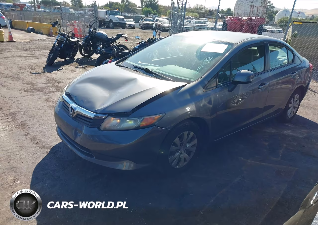 2012 Honda Civic Lx VIN:19XFB2F55CE310384 - 2